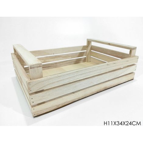 Cassetta in legno per decorazioni di natale confezioni da regalo natalizi 34X24X11 CM (1/5)