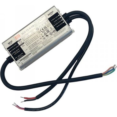 MW MEAN WELL XLG-75-H-AB Led Driver Corrente Costante 1400mA 27-56V 75W IP67 Dimmerabile 3 In 1