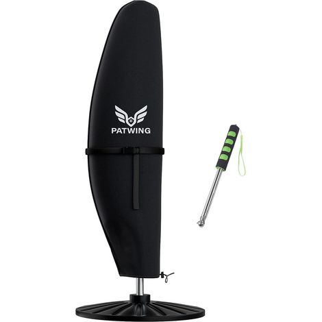 Waterproof Oxford 600D Parasol Cover, Black: 190 x 30 x 81/46 cm (1/5)