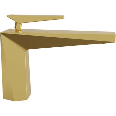 Mitigeur lavabo avec vidage Up&Down Or Brossé Fractal - CRISTINA ONDYNA FT22096P (1/2)