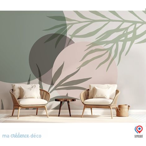Papier peint : Callanque de Cassis, Aquarelle 2 - Intissé - L.200 x H.280 cm - Marron clair (1/3)
