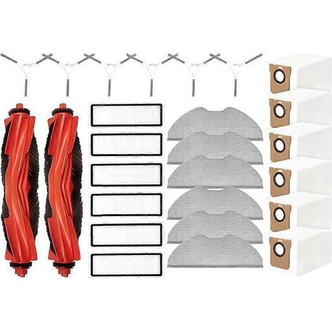 Filtre pour aspirateur brosse pour aspirateur Filtre de brosse pour aspirateur filtre de Robot Aspirateur H40/OV51 – Main/Side Brosses – HEPA Filtres – Dust Bags – Serpillière Cloths (1/5)