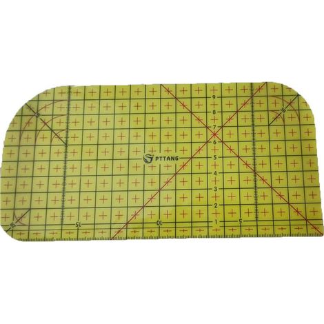 Regla para planchar en caliente, regla para parches, regla para planchar tela, regla de costura de resina (1/5)