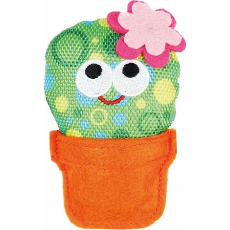 Jouet en tissu imperméable avec herbe à chat modèle Cactus pour chats