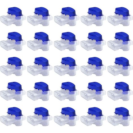 25 connecteurs remplis de gel pour rallonger ou réparer le câble électrique basse tension d'une tondeuse à gazon - Kit de connecteurs étanches et sûrs pour tondeuse robot. (1/5)