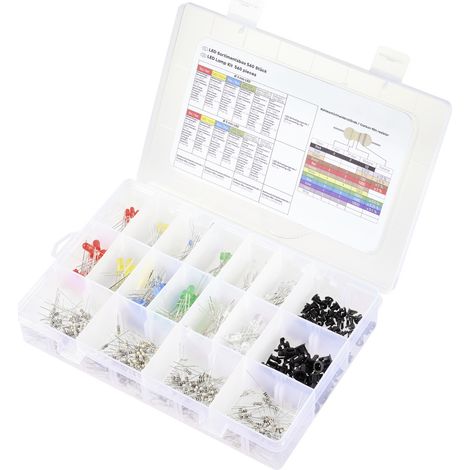 TRU COMPONENTS LED bedrahtet Rot, Gelb, Blau, Gelb-Grün, Warmweiß, Kaltweiß Rund 3 mm, 5 mm 55 mcd (1/3)