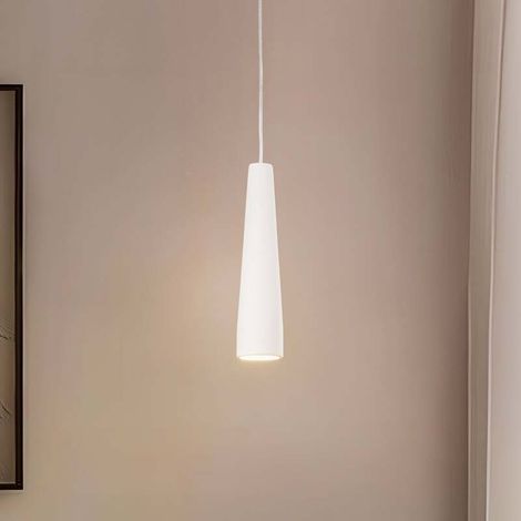 [GEBRAUCHT] B-Ware Euluna Hängeleuchte Lectra LED Pendelleuchte dimmbar Keramik weiß 32cm hoch (1/2)