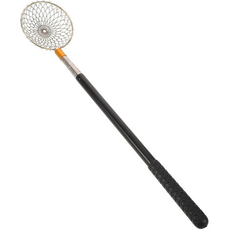 Pince Télescopique à Œufs pour Poulailler 1,5 M 5 Sections en Acier Inoxydable Noir, Filet de Ramassage Délicat, Outil Multifonction pour Cueilleur D'œufs de Ferme et Volaille, (1/5)
