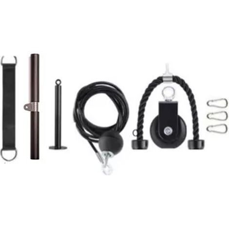 Ensemble de poulies pour câble de musculation, accessoires de salle de sport à domicile pour renforcement des avant-bras et épaules. (1/5)