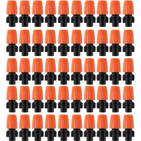 50 PCS RéGlable Jardin Goutte à Goutte Irrigation Brumisateur Buse Micro-Flow Goutteur PulvéRisation Outilsda Jardinage