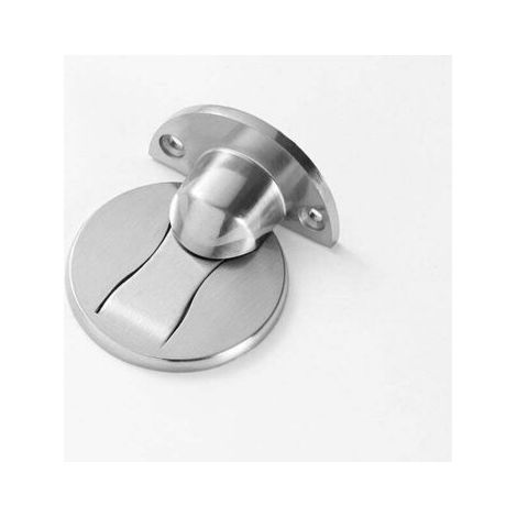 Butée Porte Magnétique,Butée Porte Support Loquet Butoir Porte Métal,304 Acier Inoxydable Résistant（1pcs，acier brossé）,120g