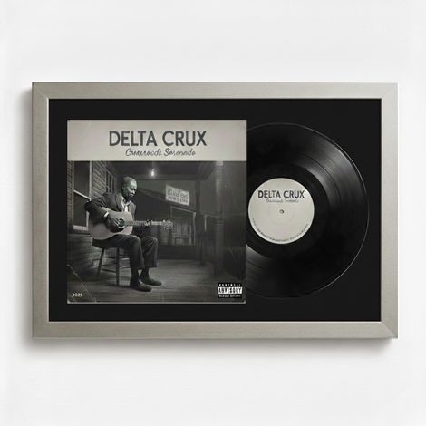 K-Möbel Cadre Vinyle Platine Set de 2 40x60cm Passe-partout Noir