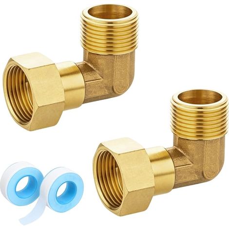 Brass Mobile Fittings Elbow 3/4" AG x IG 90° DN20 (1/5)