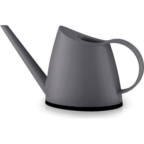 HOXILEELEO - Arrosoir gris d'intérieur pour bonsaïs, plantes d'intérieur et fleurs de jardin, bec long, 1,4 l (40 oz), petit modèle moderne (1/5)