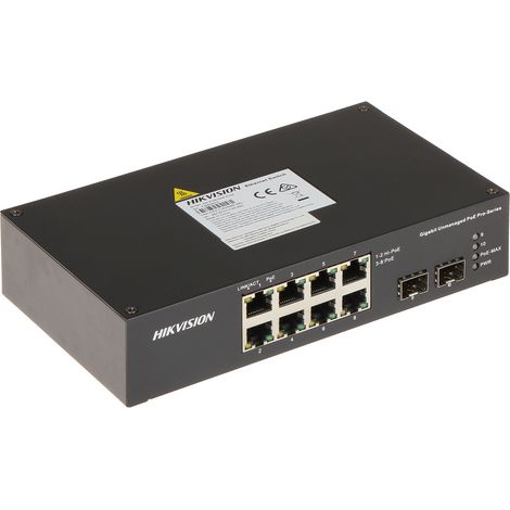 Switch PoE SFP de 8 puertos Hikvision DS-3T0510HP-E/HS (1/4)