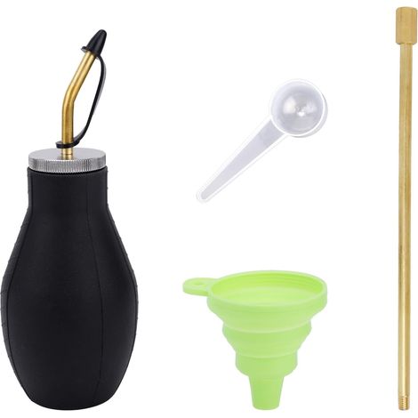 Kit de Pulvérisation Terre de Diatomées, Pulvérisateur avec Tube Métallique Long Remplaçable Entonnoir Pliable en Silicone et Pelle pour Le Jardinage Biologique et l'agriculture (1/5)