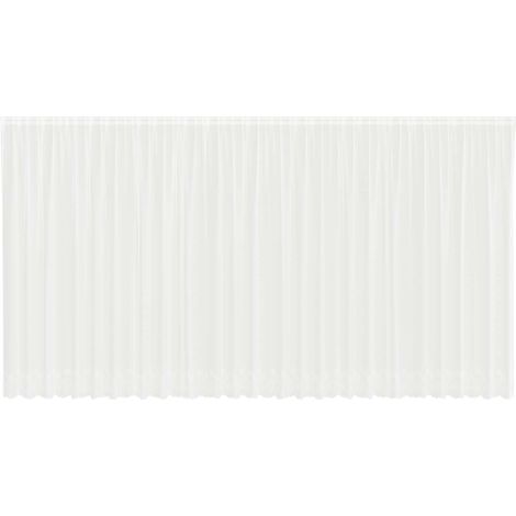 Maison Exclusive - Spitzenvorhang mit Vorhängen Weiß 750 x 240 cm