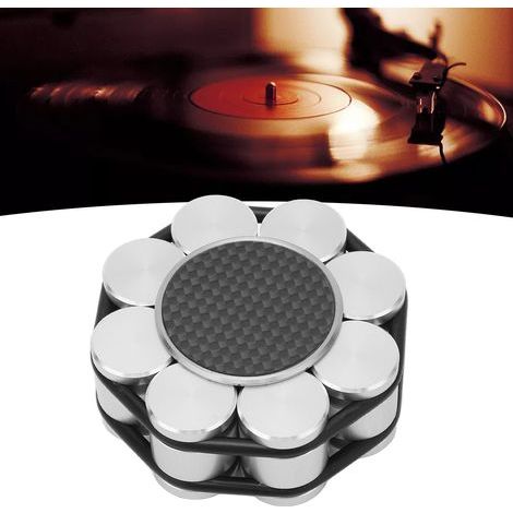 Pince de stabilisation pour platine vinyle avec base en silicone anti-vibrations (1/5)
