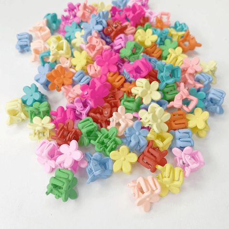 lot De 100 Mini Pinces Cheveux Papillons, Pinces Griffes De Cheveux Petites Clips Cheveux Barettes Avec Bote Pour Bb Filles Et Femmes, 14 Couleu (1/4)