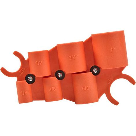 Jauge de profondeur à et outil d'ébavurage tuyaux PEX CPVC PE-RT HDPE 1/4" 1" cuivre (1/3)