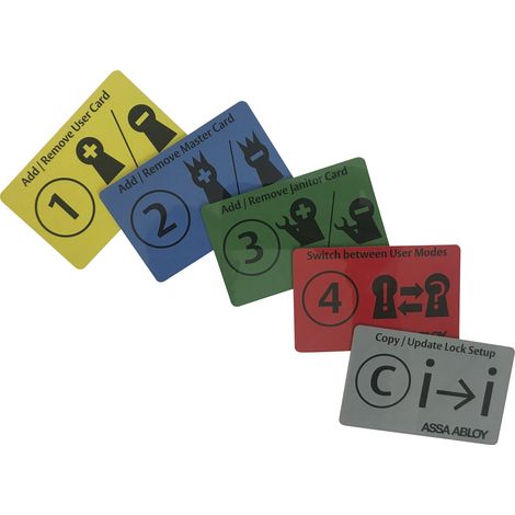 ASSA ABLOY Programmierkarten-Set für Elektronisches Schrankschloss Sense (1/2)