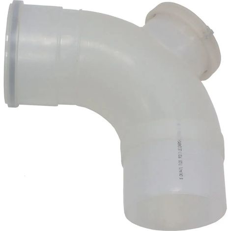 Vaillant Codo de 90 grados DN 200 PP con abertura de limpieza, 0020095555