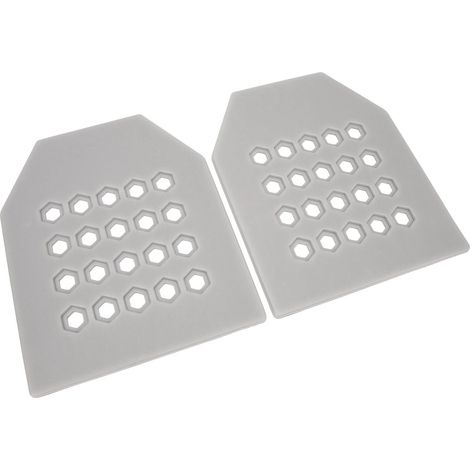 Lot de 2 plaques pare-balles EVA souples, ultra-minces, découpables et antichoc pour gilet de chasse, porte-plaques gris (1/5)