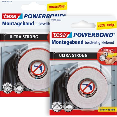 Powerbond ULTRA STRONG Ruban de montage double face - 2 x 1,5 m (1/5)