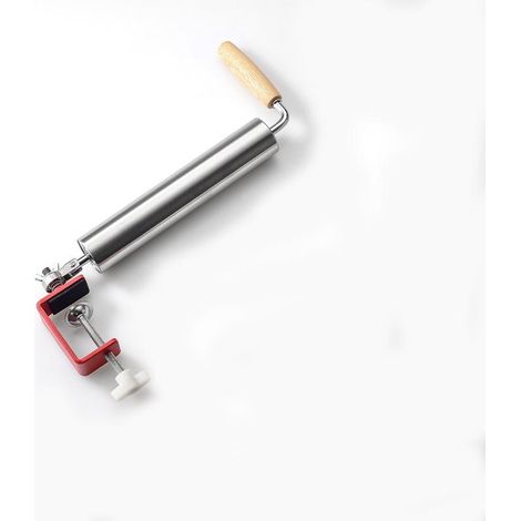 Rouleau à pâtisserie en acier inoxydable 304 pour usage domestique, idéal pour les raviolis (grande taille). (1/5)