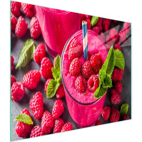 Planche à découper en verre 52x30 framboises (1/5)