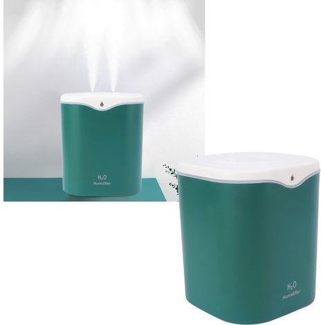Geräuschloser Luftbefeuchter für Zuhause, Schlafzimmer, hohe Nebelleistung, Doppelsprühfunktion 2L, geeignet für Schwangere und Babys, Aromatherapie-Diffusor für den Schreibtisch, umweltfreundlich. (1/5)