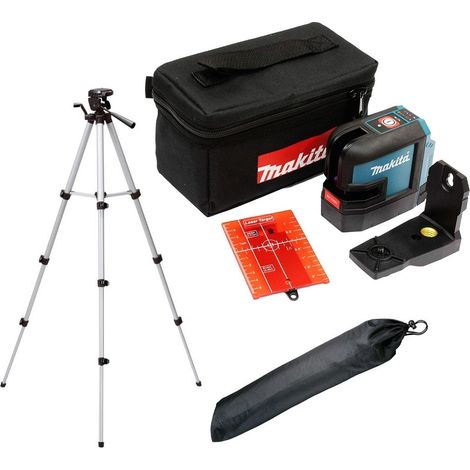Makita SK105DZ 12v CXT Self Leveling Cross Line Laser Level Red Body + Tripod (1/4)