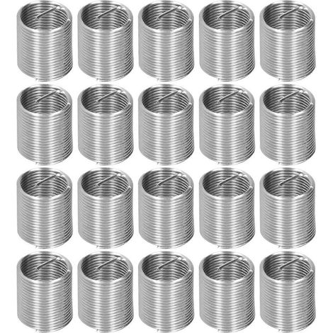 Kit de réparation de filetage 20 pièces M14 x 1,25, insert à bague spirale, douille d'expansion pour filetage 2D