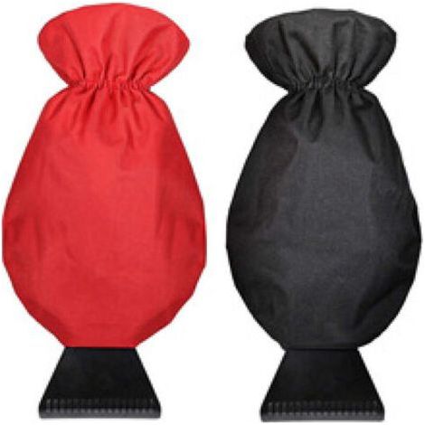 2pcs Universal Car Scraper Glove, Warm Insulated Glove with Defroster for Car Truck Windshield, Portable, Waterproof 600D Fabric