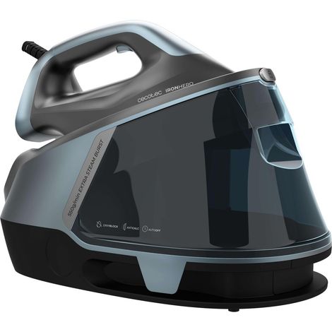 Cecotec Bügelstation IronHero Horizontal H-2800 Professional Station. 2800 W, Dampf 150 g/min, Dampfstoß 550 g/min, Keramiksohle (1/3)