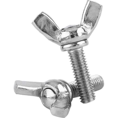5 Stück Beutel 304 Edelstahl Flügel-Schmetterlingsschrauben Bolzen Flügelbolzen Maschinenzubehör (M5  16mm)