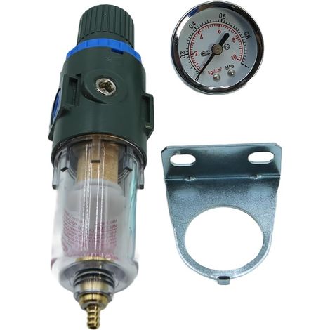 Filtre régulateur d'air séparateur d'eau Compteur de lubrification Compresseur (AFR2000 1/4 pouces) (1/5)