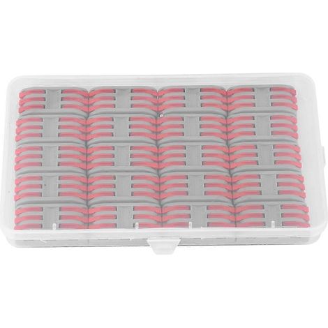 Lot de 20 cosses à connexion rapide orange PCT-2-3, calibre 11-28 AWG, pour câbles électriques. (1/4)