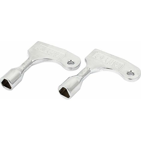 Lot de 2 clés triangle pour ouverture rapide d’urgence d’ascenseur, pour serrure de 9 mm (1/3)