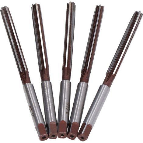 Ensemble de 10 fraises à main à queue droite en acier 9SiCr, adaptées à l'usinage de l'aluminium et du bois, 3/16 pouce (1/5)