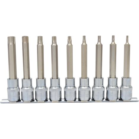 Kstools Ensemble de douilles Torx 9 pièces acier chrome (1/4)