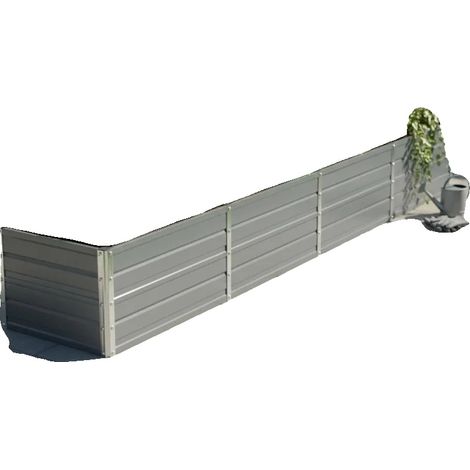 Hochbeet, verzinkter Stahl, 320 cm x 40 cm x 45 cm, offenes Bodendesign, einfache Montage, unterstützt bis zu 200 kg (1/5)