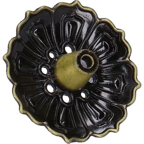 Porte-encens alliage 9 trous pour méditation, yoga, décoration intérieure et artisanat (1/5)