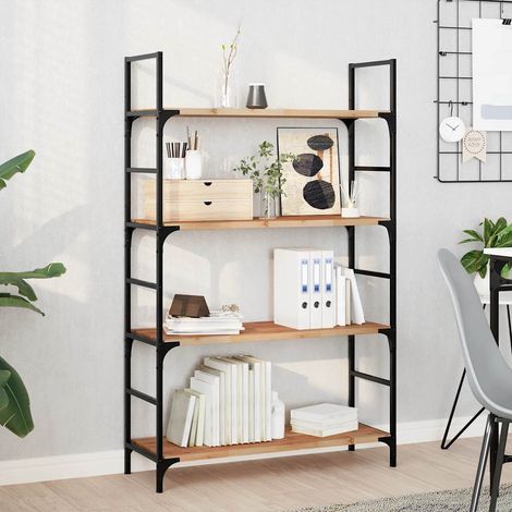 Étagères flottantes 4 pcs-Étagère murale-Étagère Suspendue 80x30x2 cm acacia massif à l'huile 241249 (1/5)