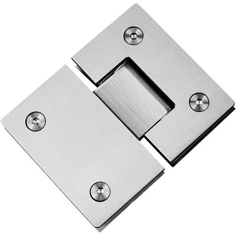 Pince à verre en acier inoxydable pour salle de bain, charnières (1/5)