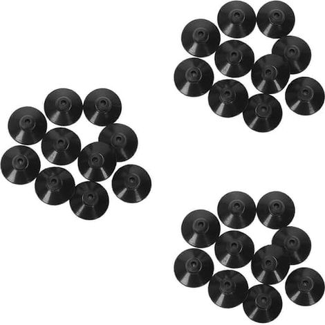 30 ventouses en caoutchouc noir de 27 mm pour pompe d'aquarium (noir) (1/5)