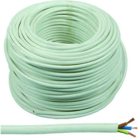 CAVO ELETTRICO TRIPOLARE H05VV-F RAME/PVC BIANCO N°XMMQ 3X2,5 CF=MT 100