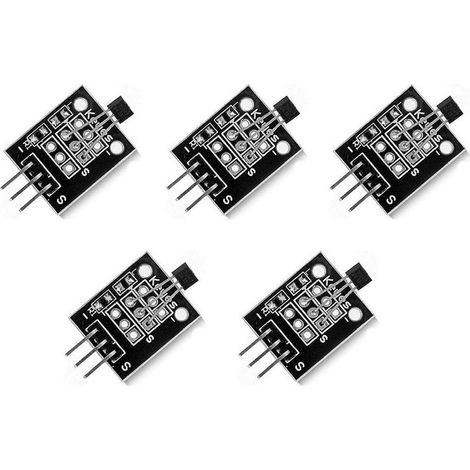 5 Modules capteur magnétique, effet Hall KY-003, tension 5V, sortie numérique, pour Arduino Smart Cars (1/3)