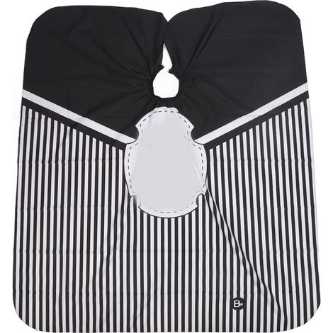 Cape de coiffure à col élastique ajustable, douce et hypoallergénique, avec pince à cheveux et gants pour hommes et femmes. (1/5)