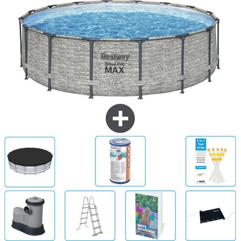 Bestway Steel Pro MAX Rund - 488x122 cm - 8-teilig S619